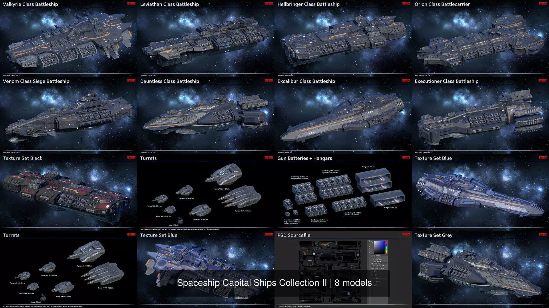 Spaceship Capital Ships Collection II _0