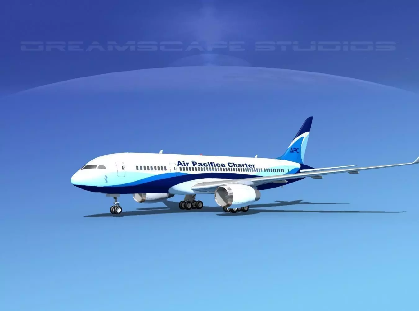 Boeing 787-8 Air Pacifica Charter 3D model_0