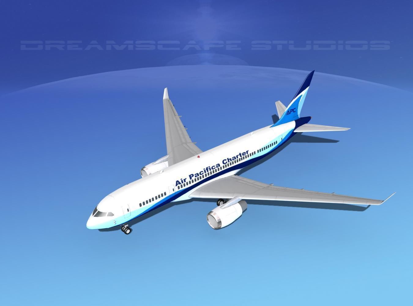 Boeing 787-8 Air Pacifica Charter 3D model_10