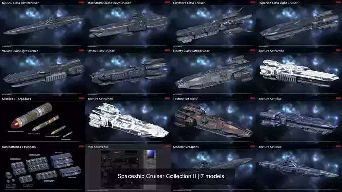 Spaceship Cruiser Collection II 