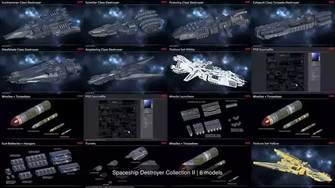 Spaceship Destroyer Collection II 