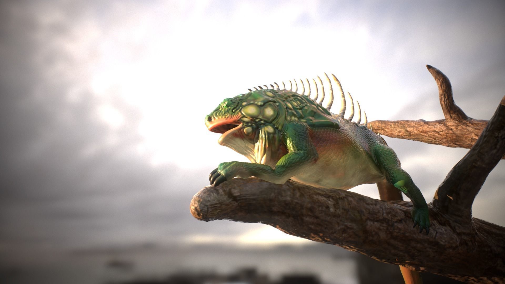 Parody of Andean Dragon 3D model_5