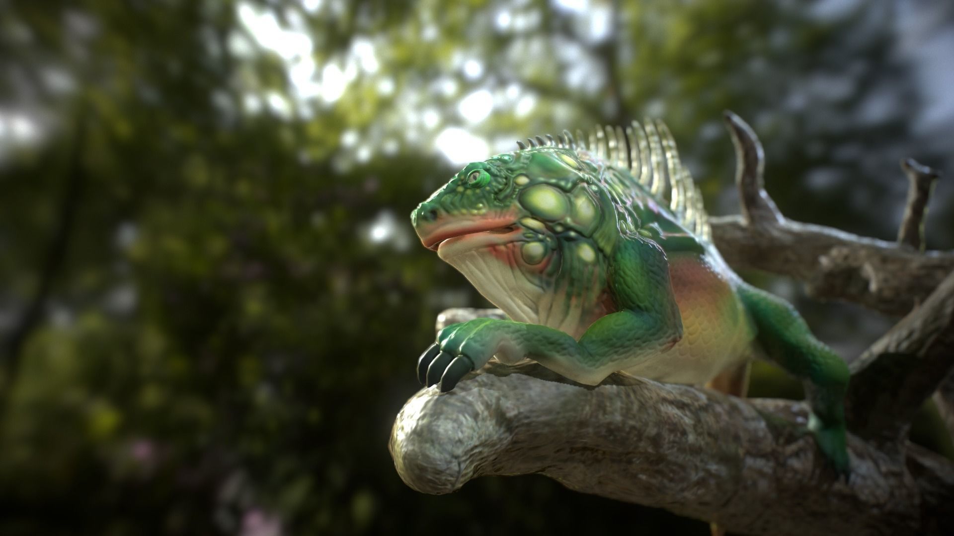 Parody of Andean Dragon 3D model_3