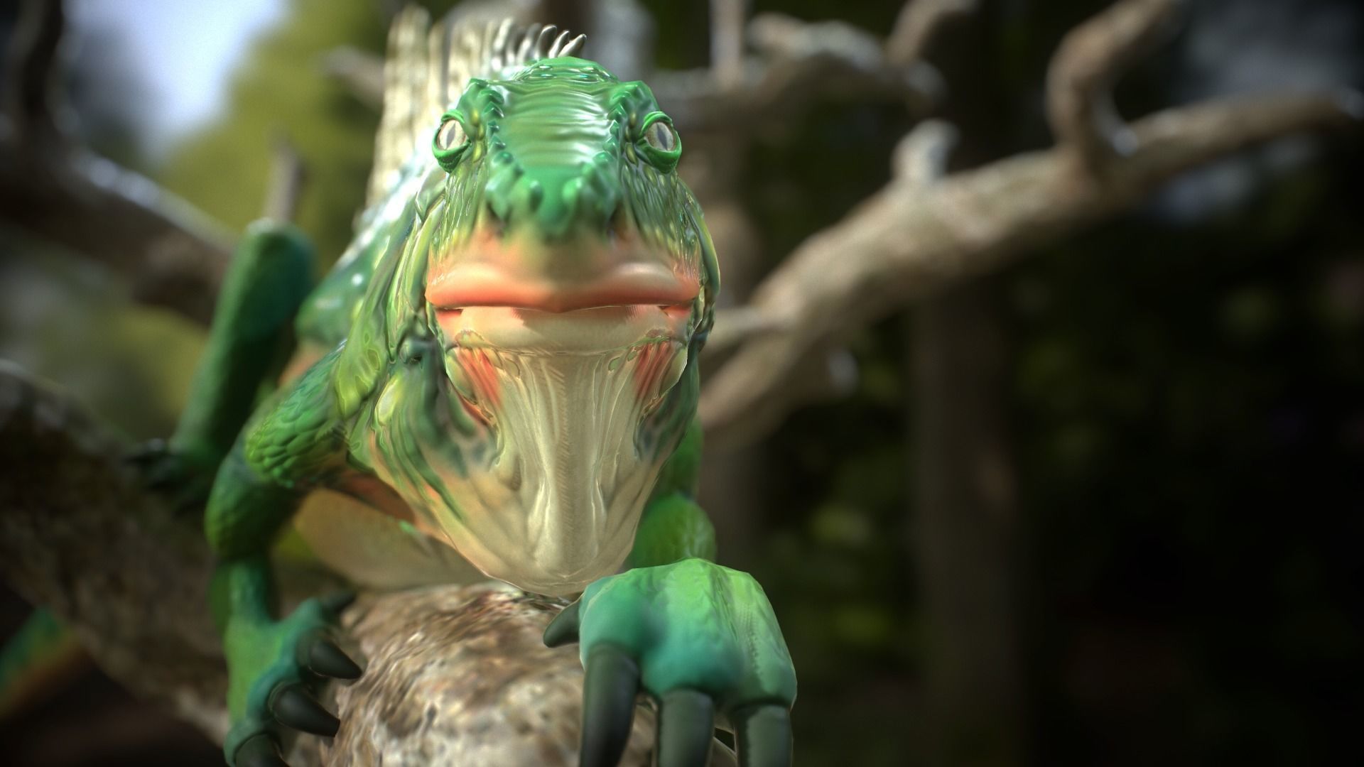 Parody of Andean Dragon 3D model_4