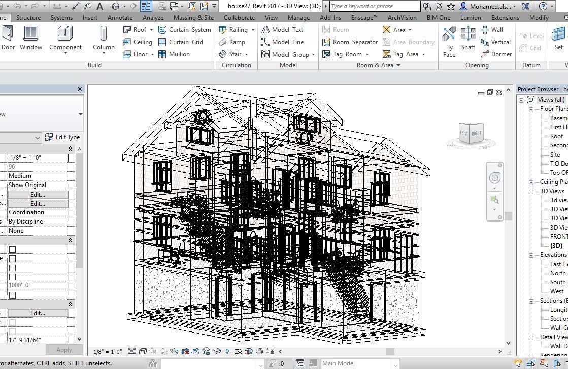62 Different Revit Models 3D model 3D model_126