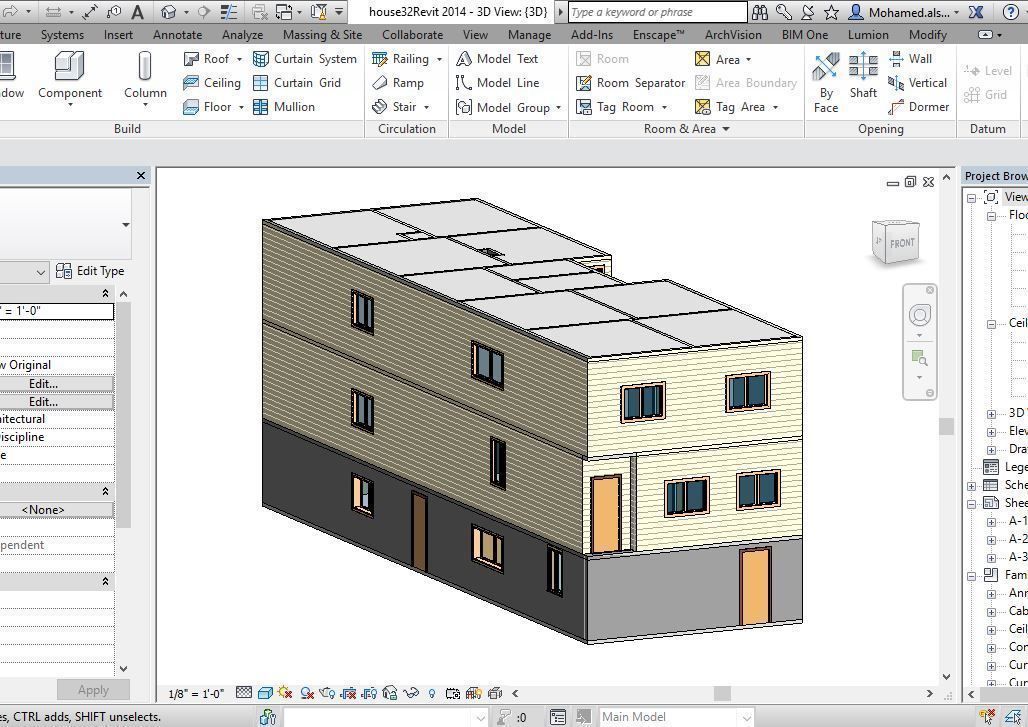 62 Different Revit Models 3D model 3D model_140