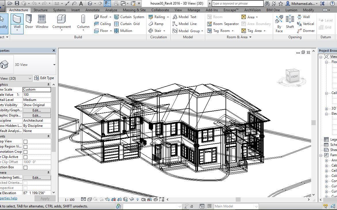 62 Different Revit Models 3D model 3D model_135