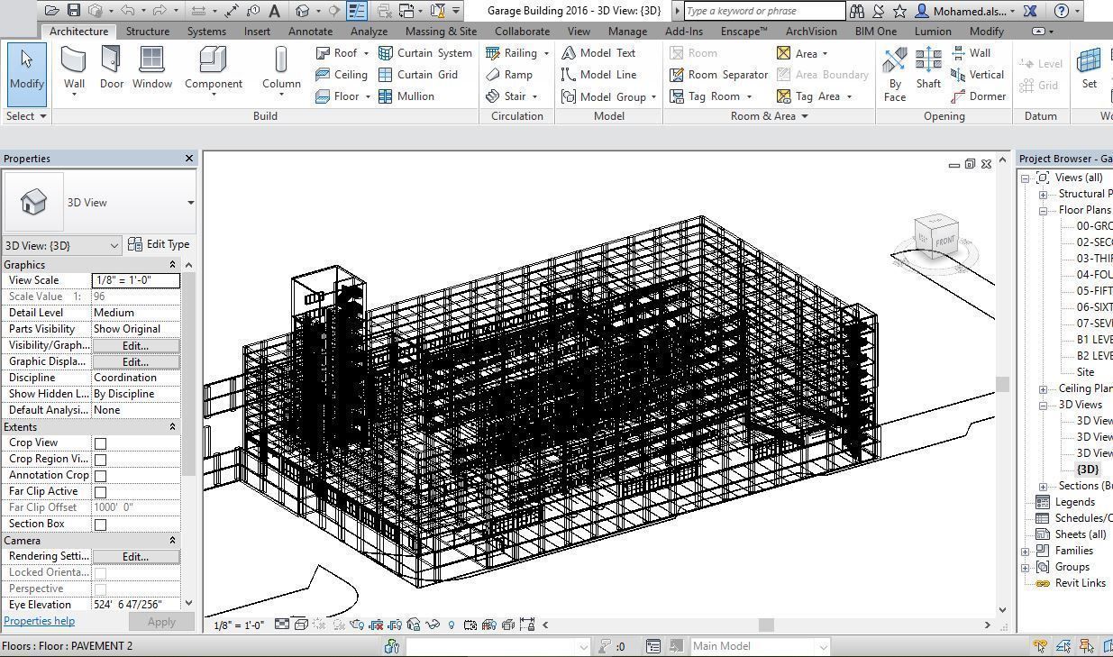 62 Different Revit Models 3D model 3D model_44