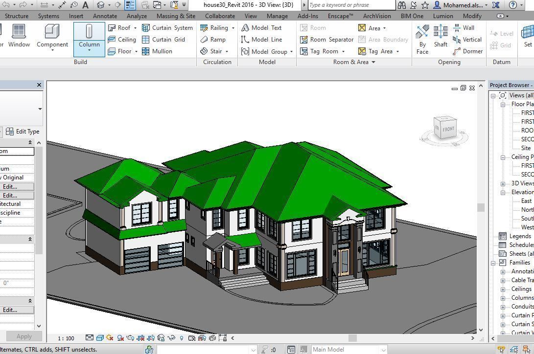 62 Different Revit Models 3D model 3D model_134