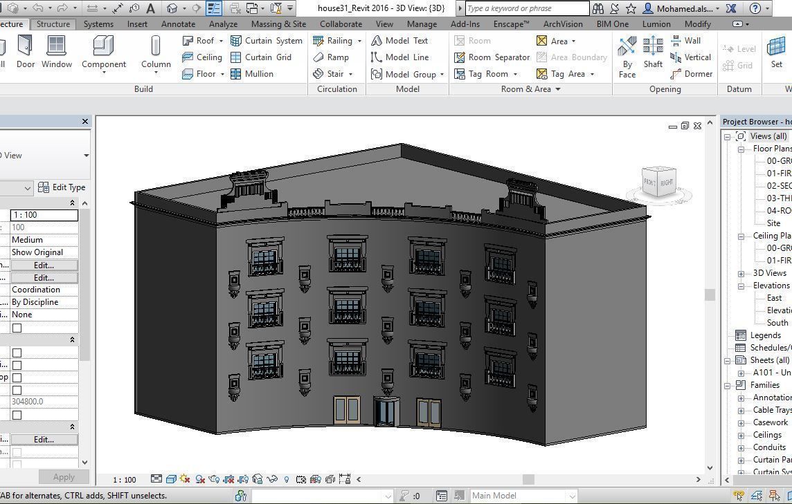 62 Different Revit Models 3D model 3D model_138