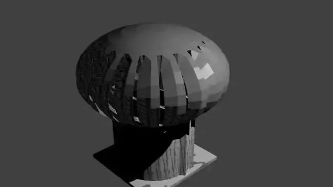 Roof Fan low-poly