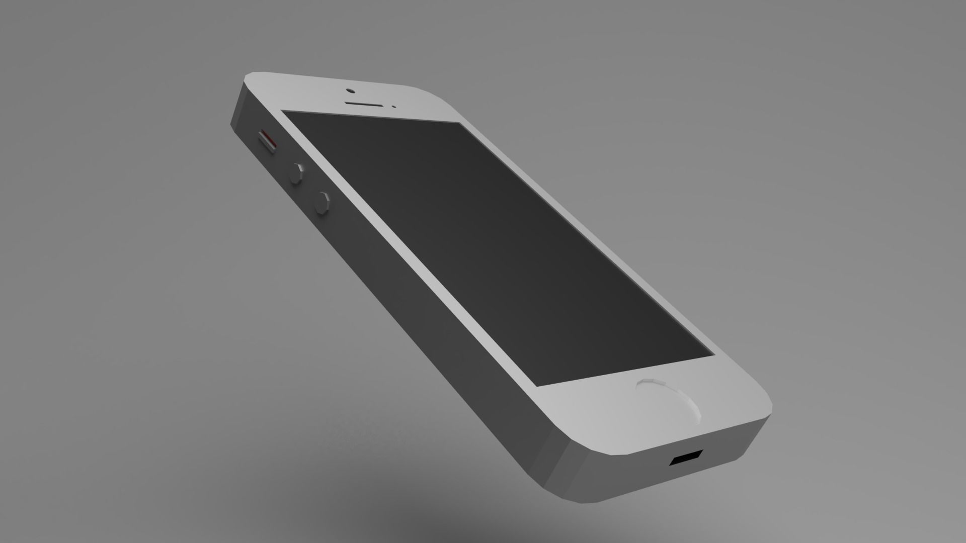Apple Phone 5 Free low-poly 3D model_2