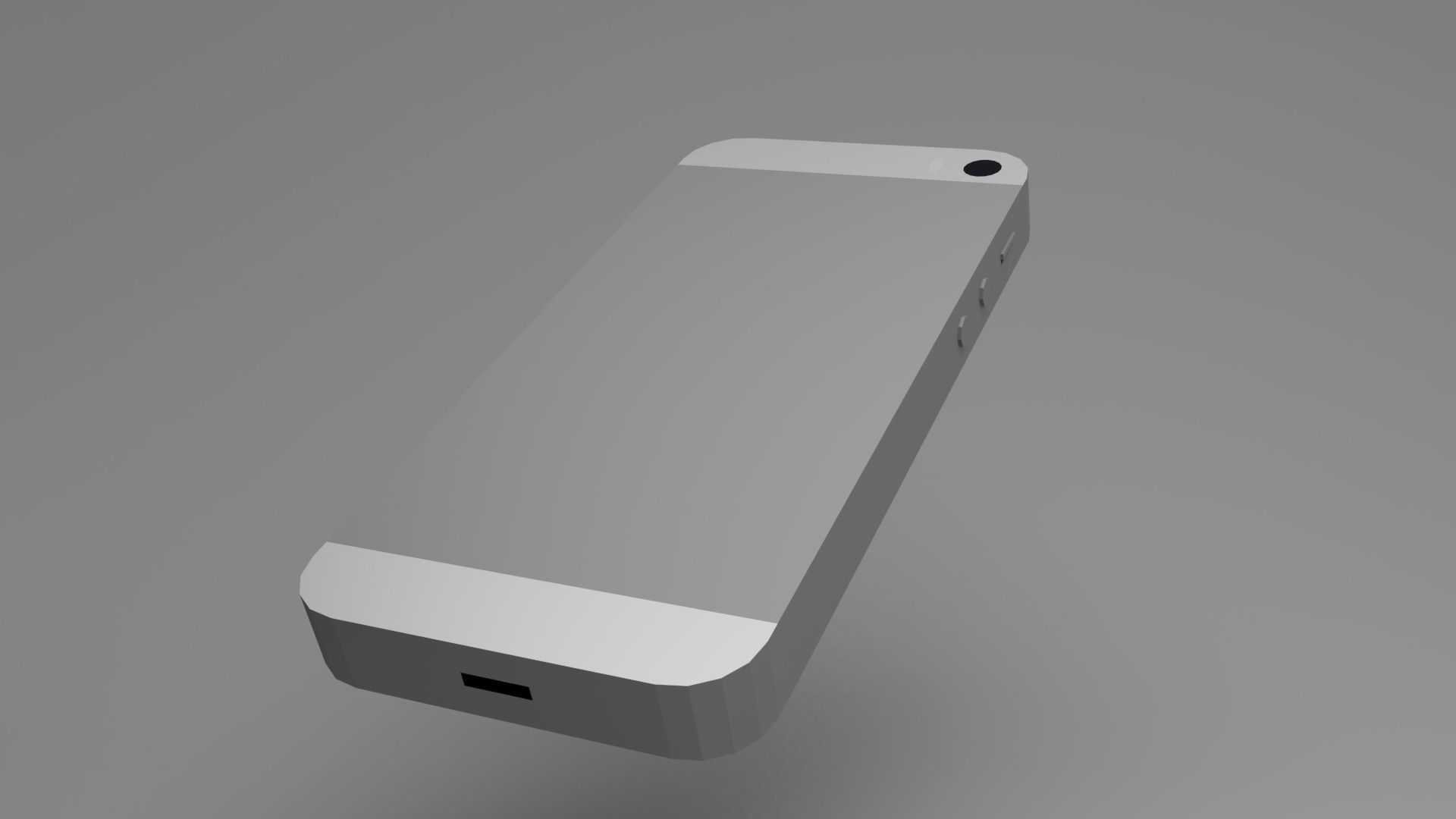 Apple Phone 5 Free low-poly 3D model_3