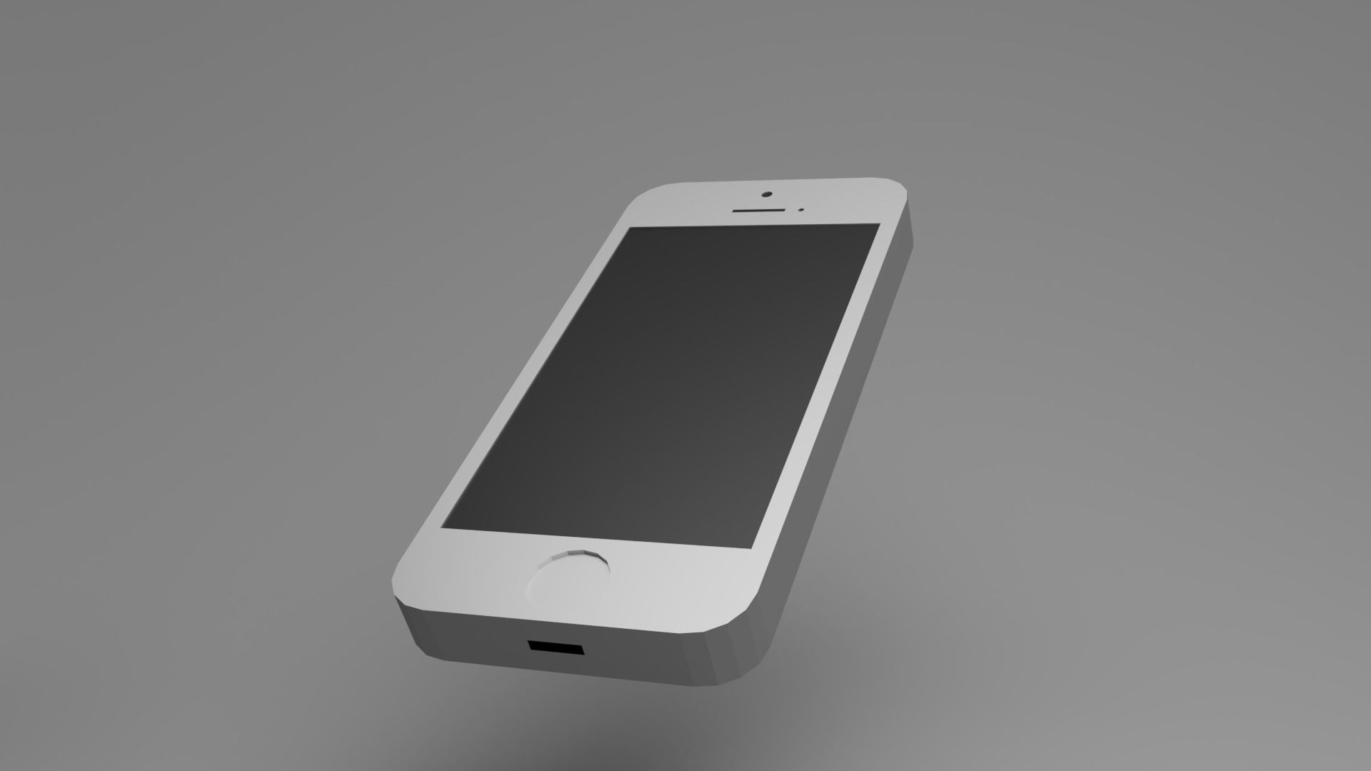 Apple Phone 5 Free low-poly 3D model_1