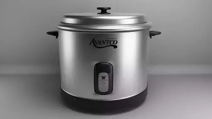 Rice Cooker Model Low-poly 3D model