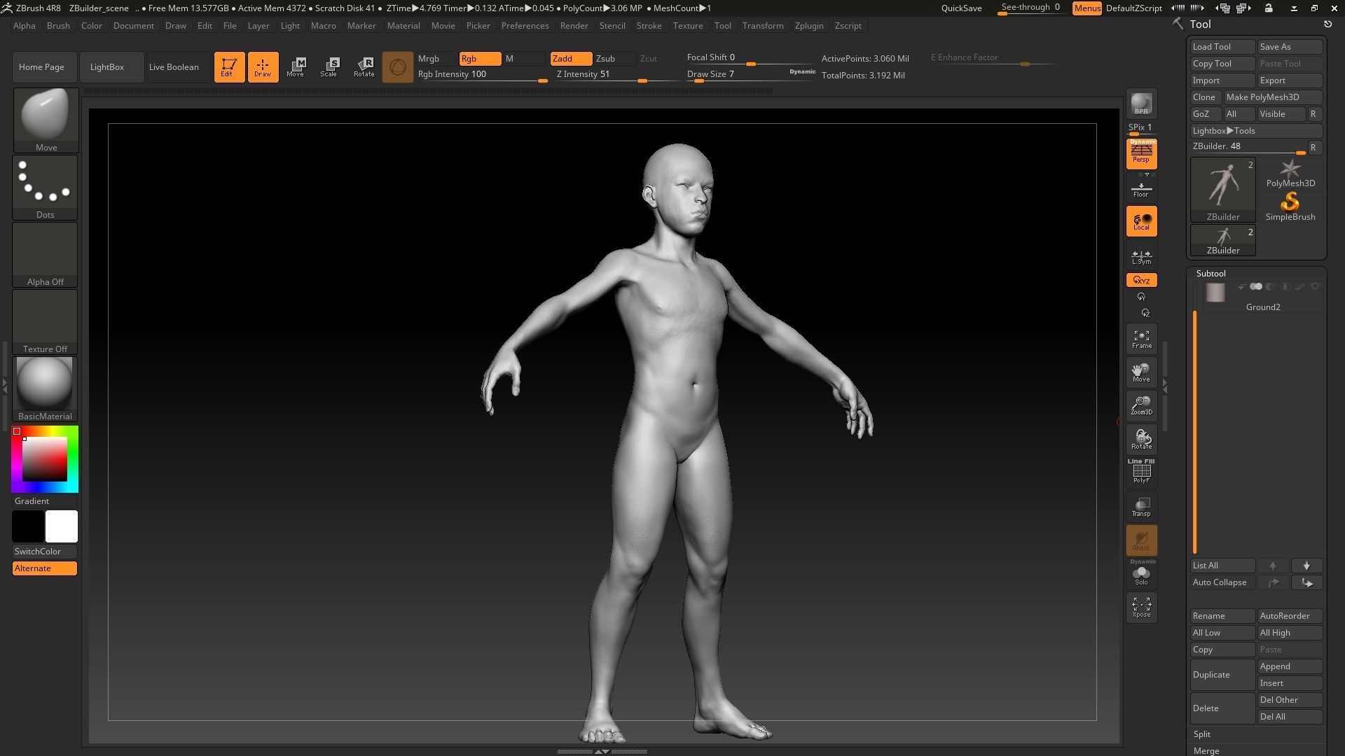 asian kid boy 3D model 2 3D model_7