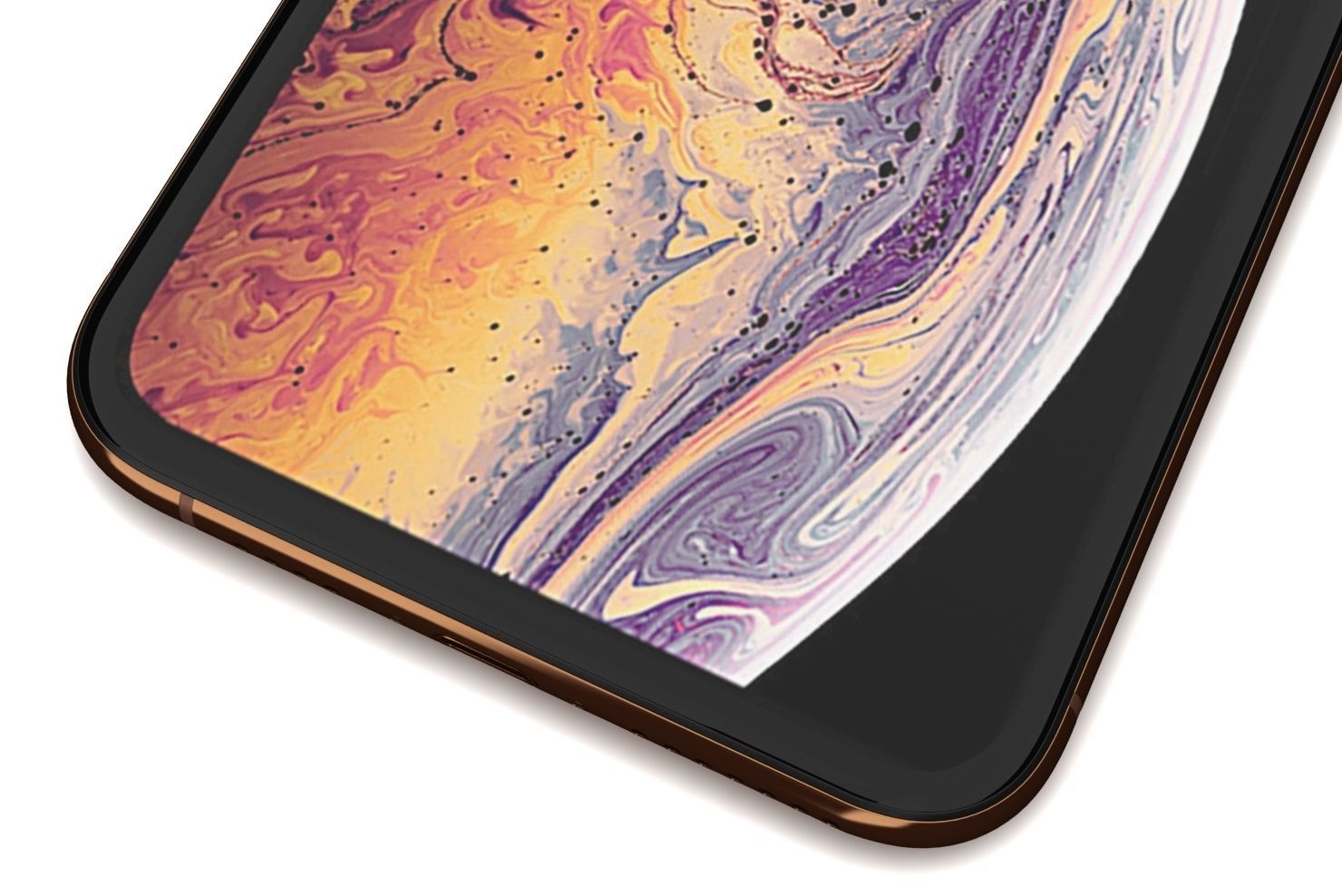 Apple iPhone XS Max Gold Low-poly 3D model_17