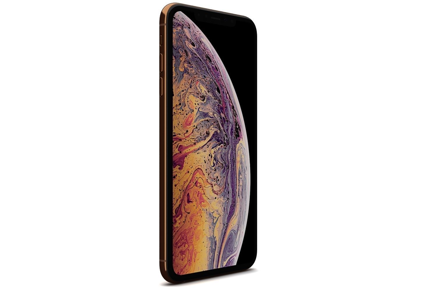 Apple iPhone XS Max Gold Low-poly 3D model_11