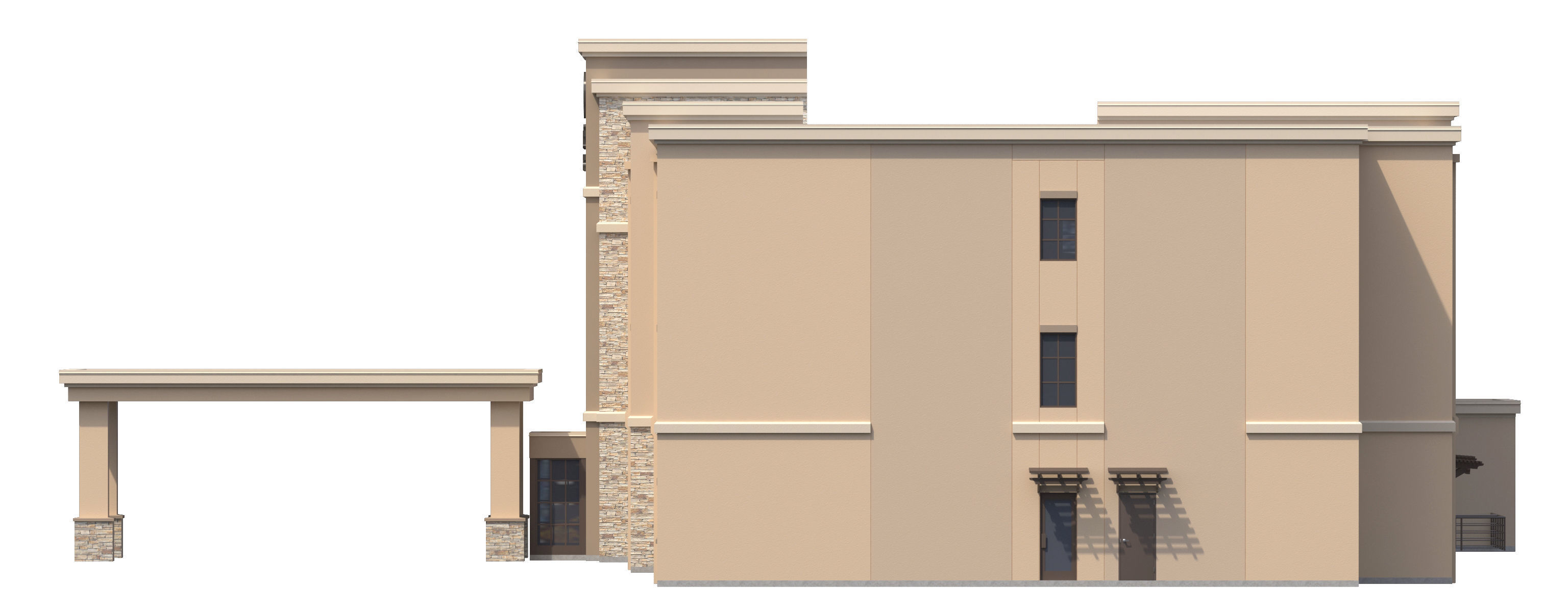 Commercial Building-026 Comfort Inn and Suites Hotel 3D model_8