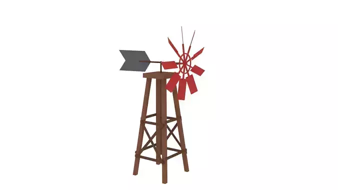 Low Poly Wind Mill