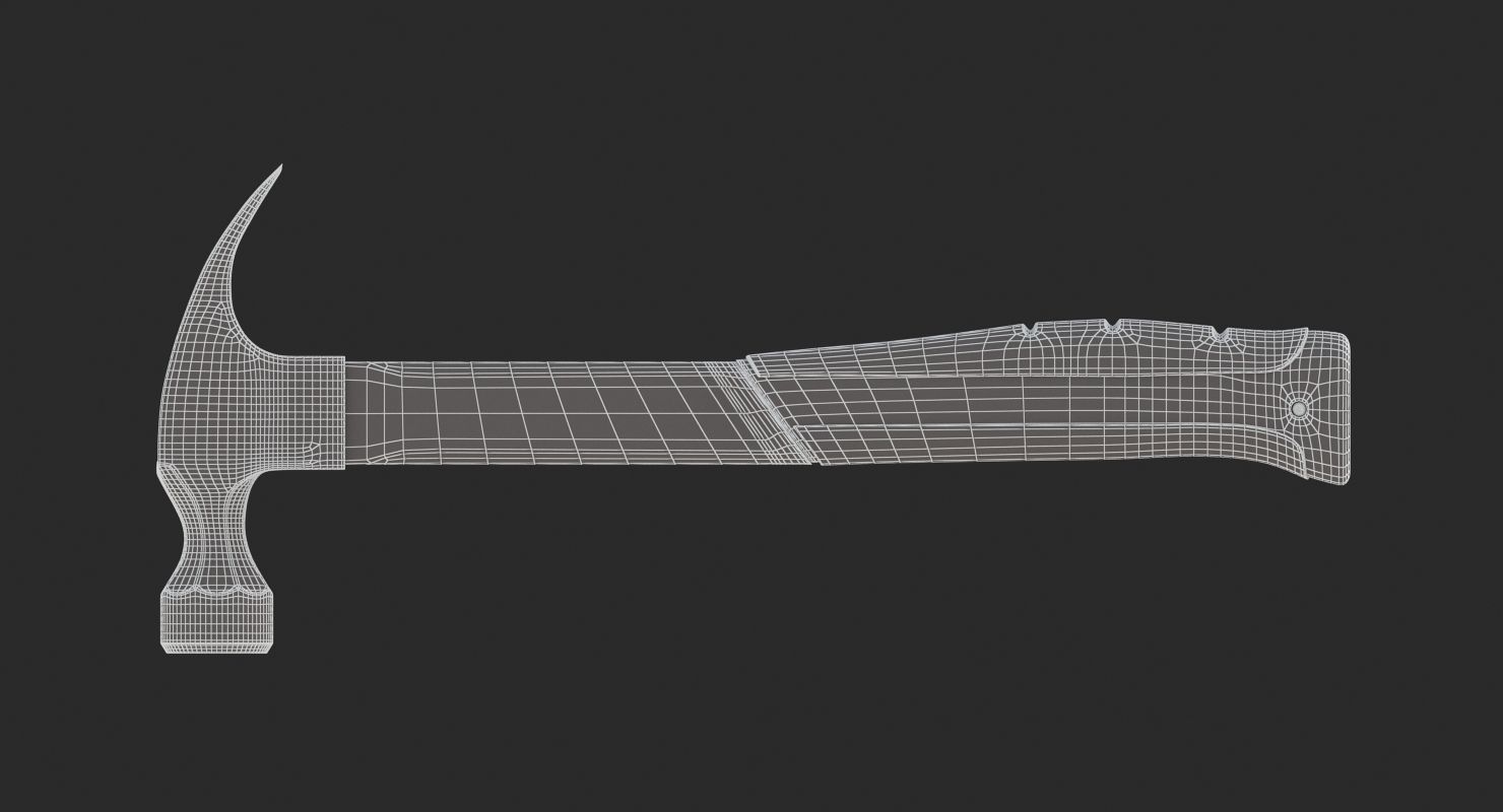 Fiberglass Hammer 3D model_9