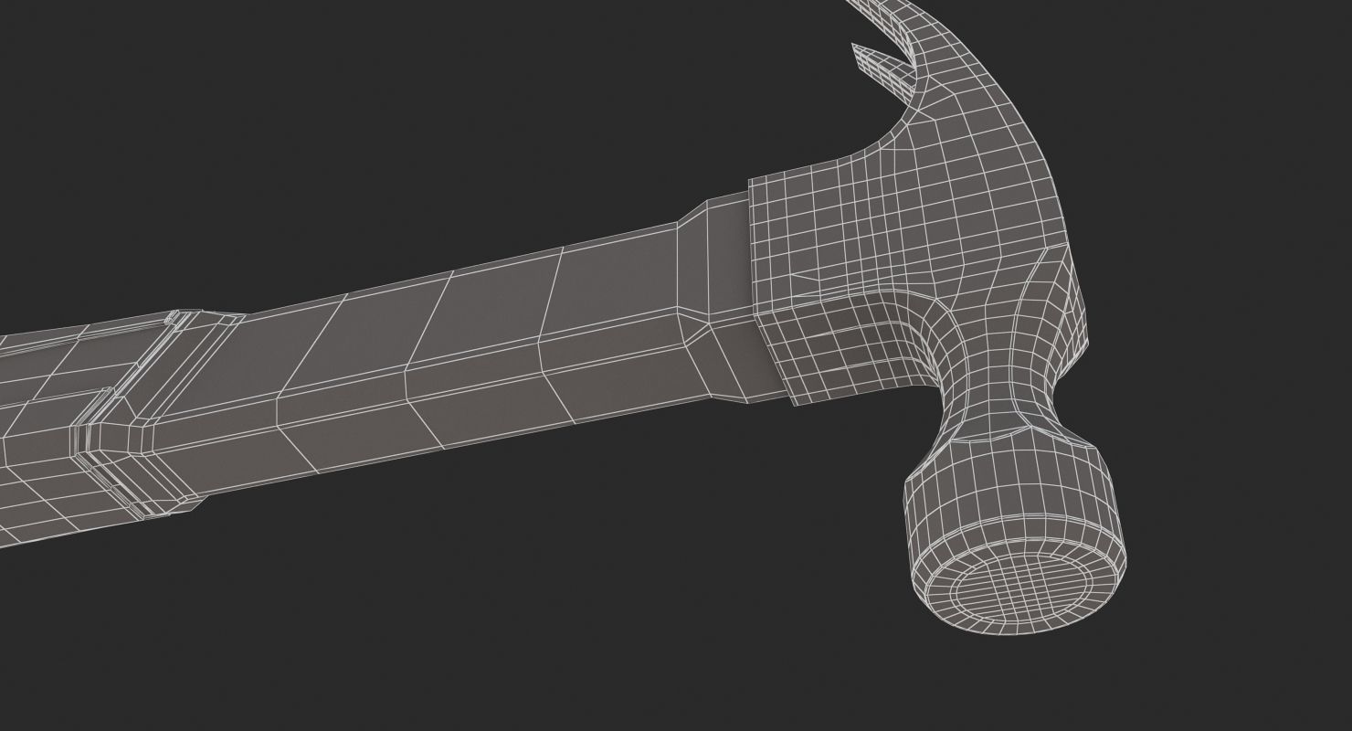 Fiberglass Hammer 3D model_12