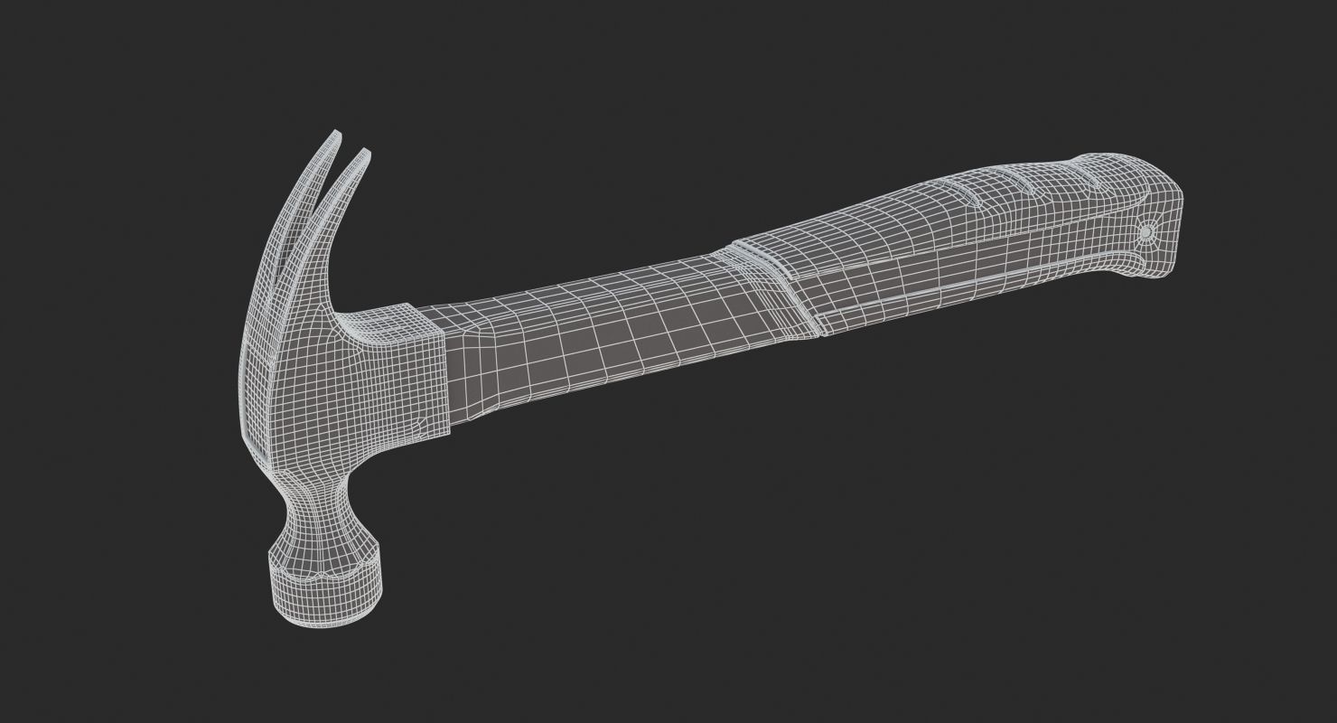 Fiberglass Hammer 3D model_11