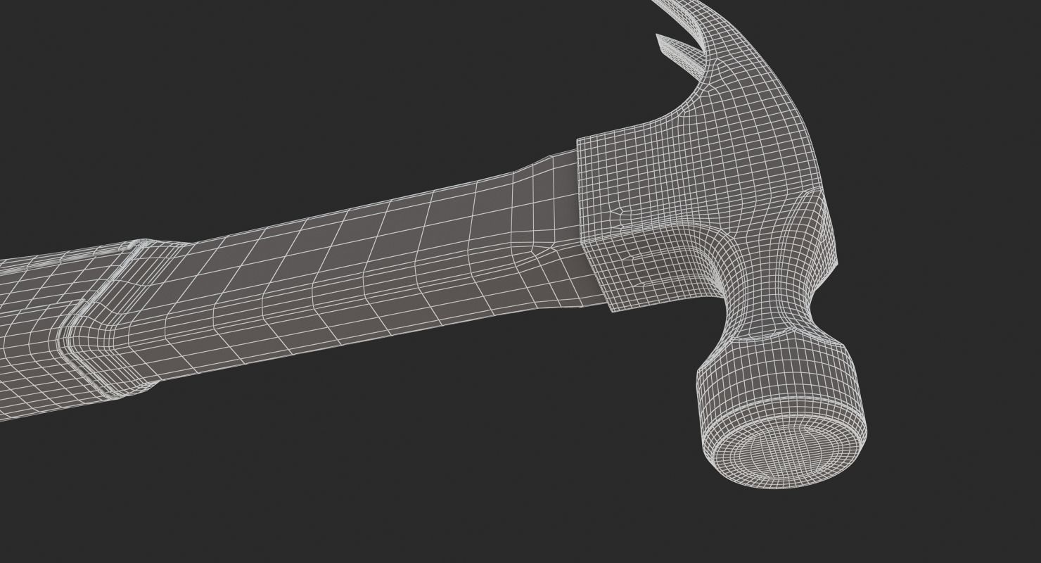 Fiberglass Hammer 3D model_13