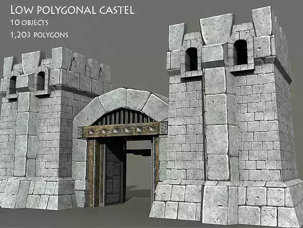 Medieval Castle Entrance Gate