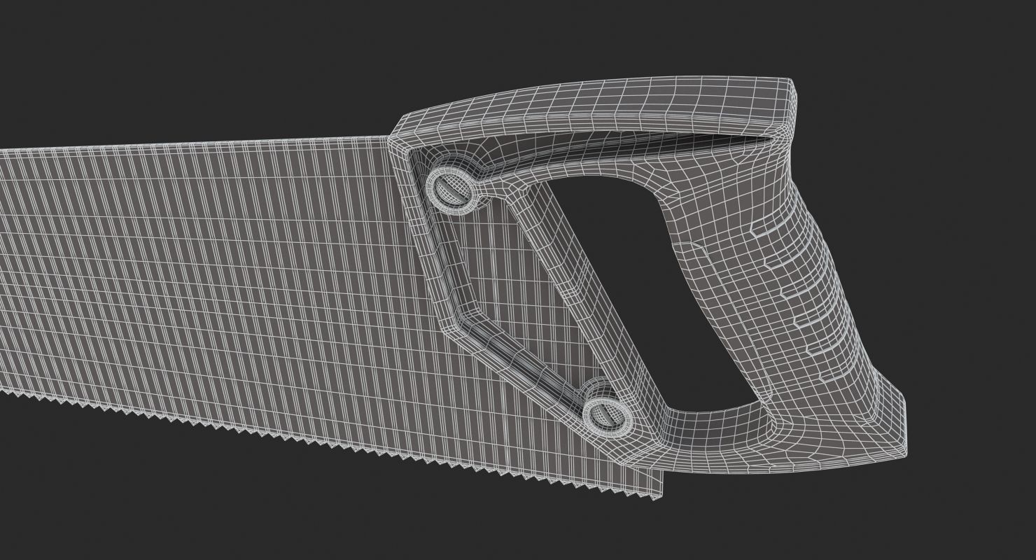 Hand Saw 26 Inches 3D model_11