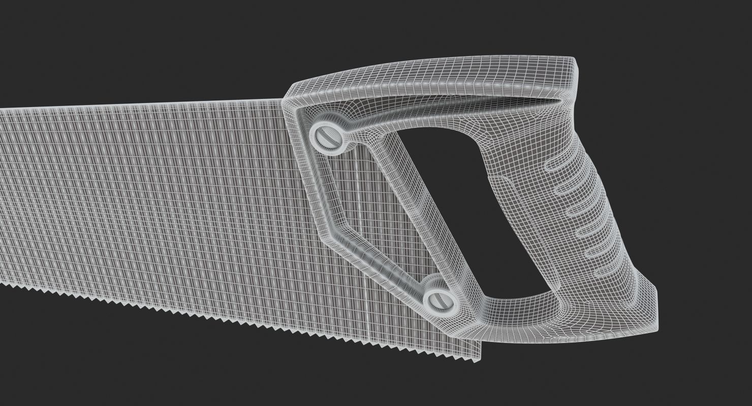 Hand Saw 26 Inches 3D model_12