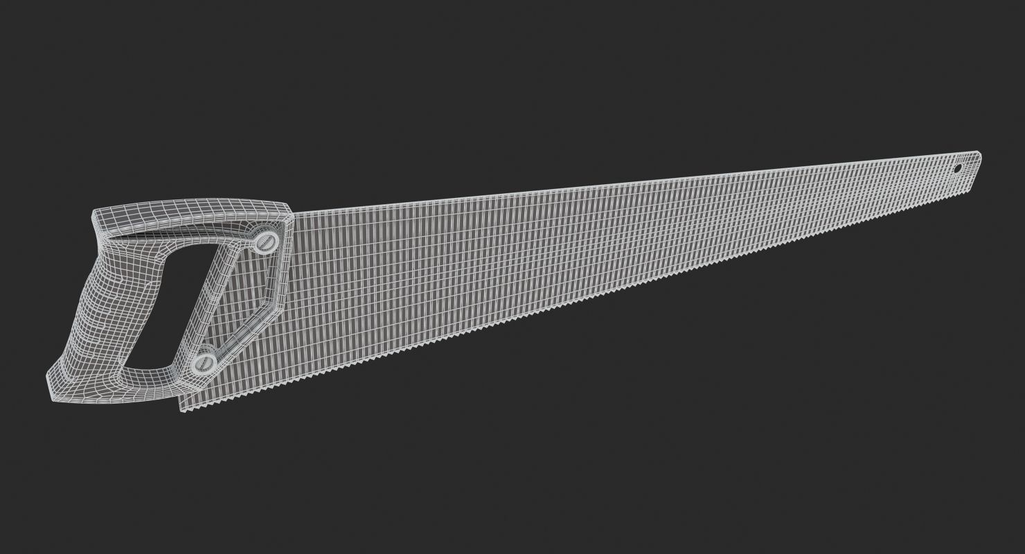 Hand Saw 26 Inches 3D model_7