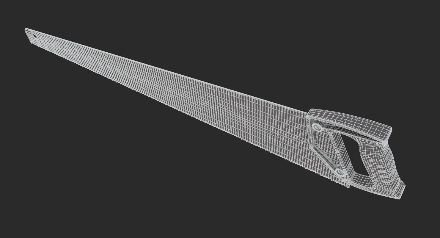 Hand Saw 26 Inches 3D model_9