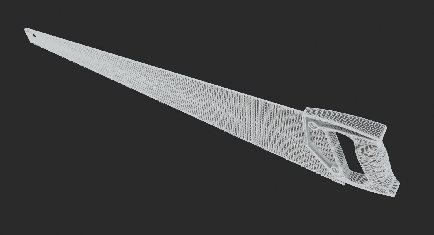 Hand Saw 26 Inches 3D model_10