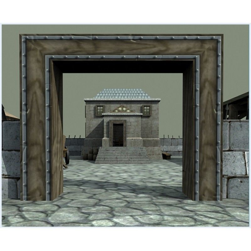 House Forge Stables Low Poly Low-poly 3D model_3