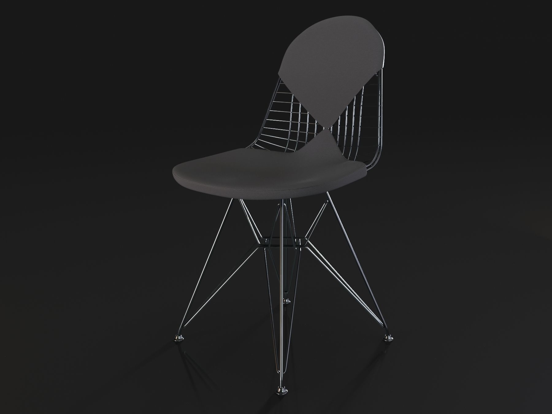Wire chair Vitra 3D model_3