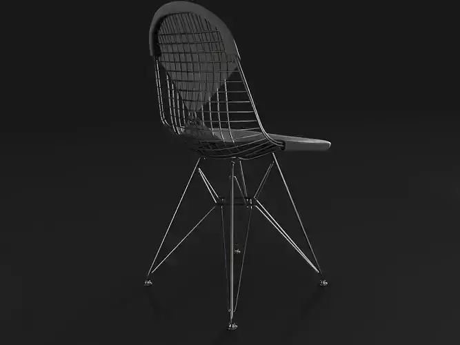 Wire chair Vitra 3D model