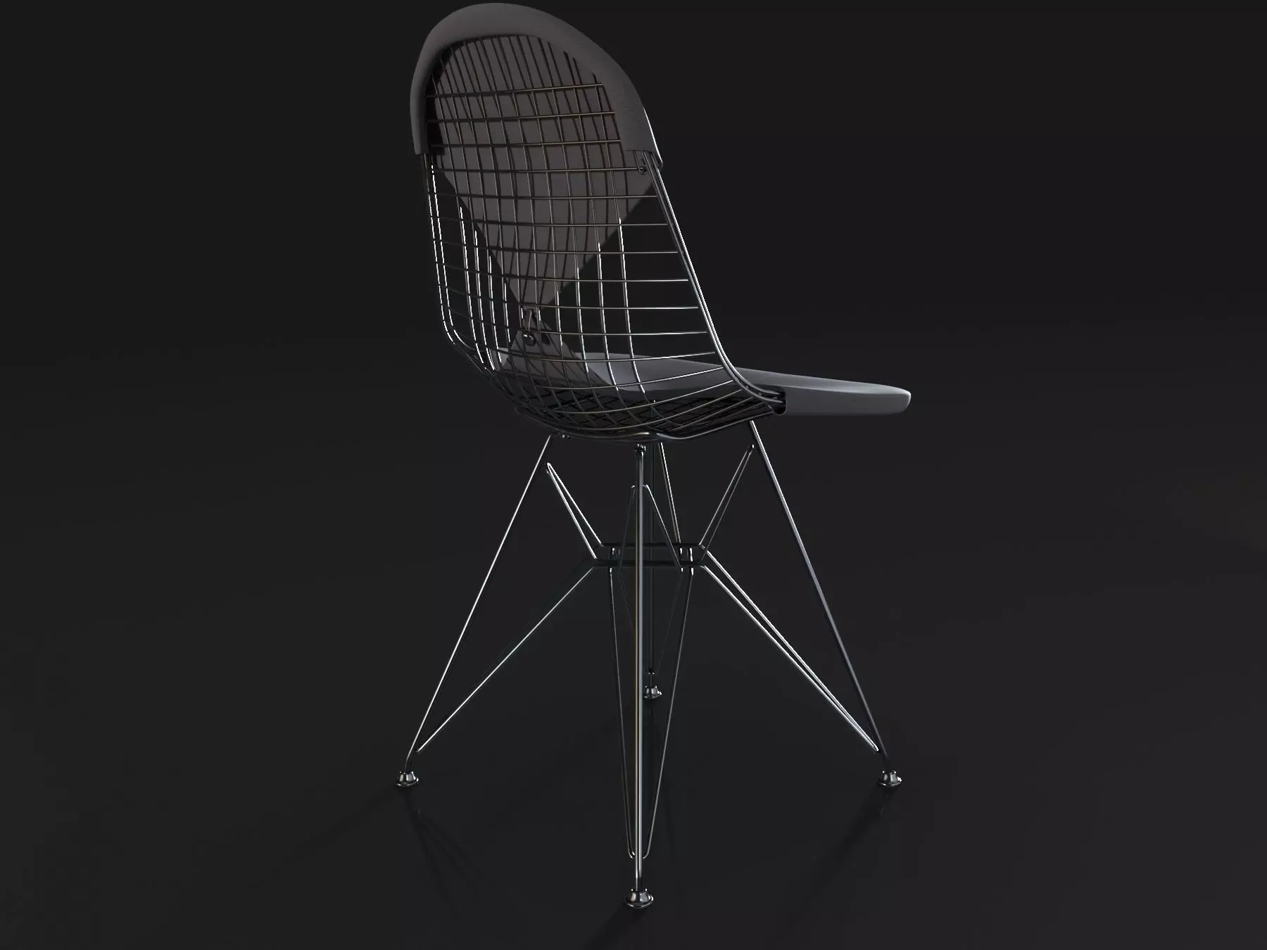 Wire chair Vitra 3D model_0