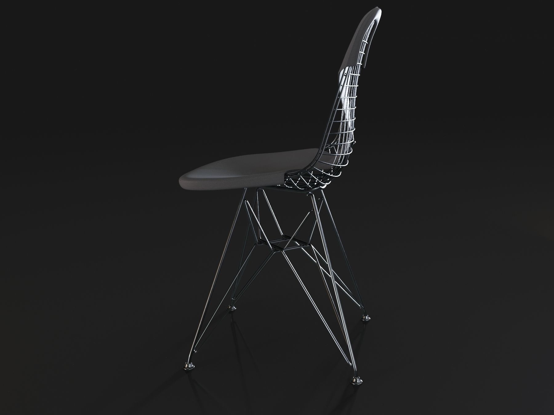 Wire chair Vitra 3D model_5