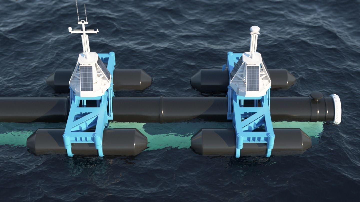 Ocean Cleanup System Project 3D model_8
