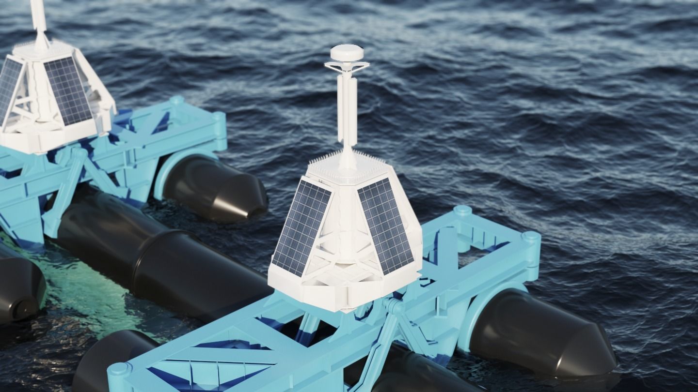 Ocean Cleanup System Project 3D model_6