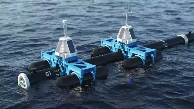 Ocean Cleanup System Project 3D model