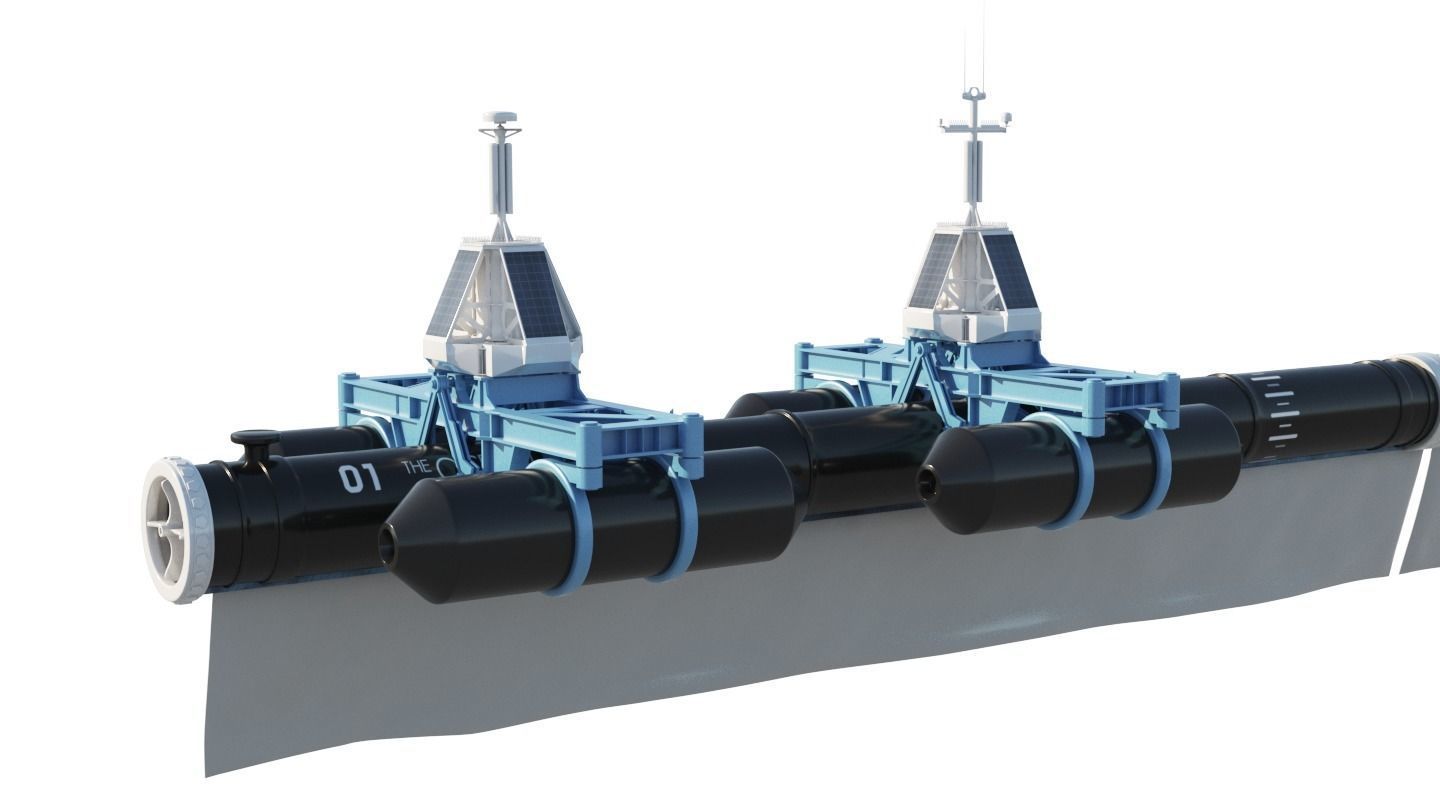 Ocean Cleanup System Project 3D model_21