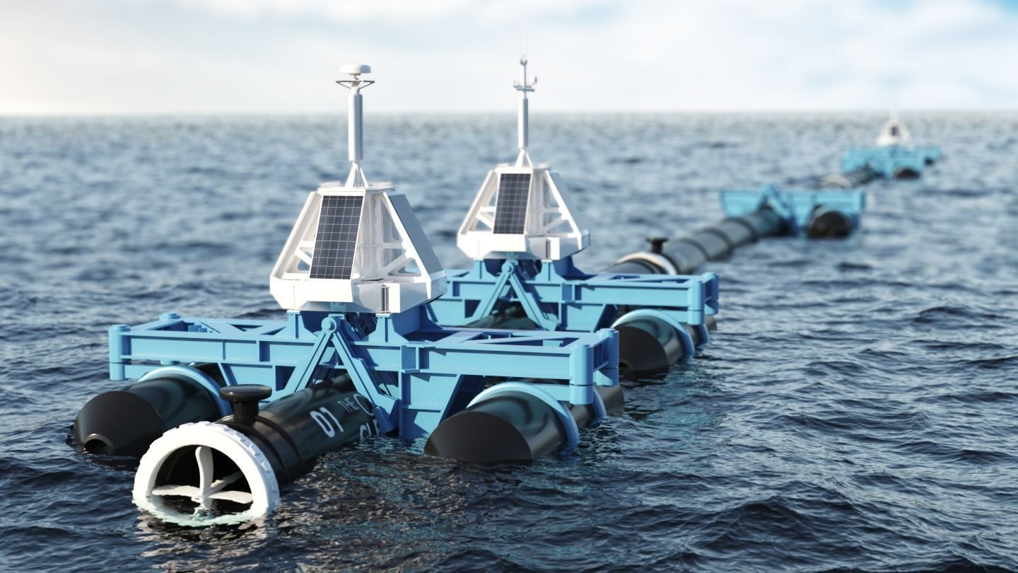 Ocean Cleanup System Project 3D model_3