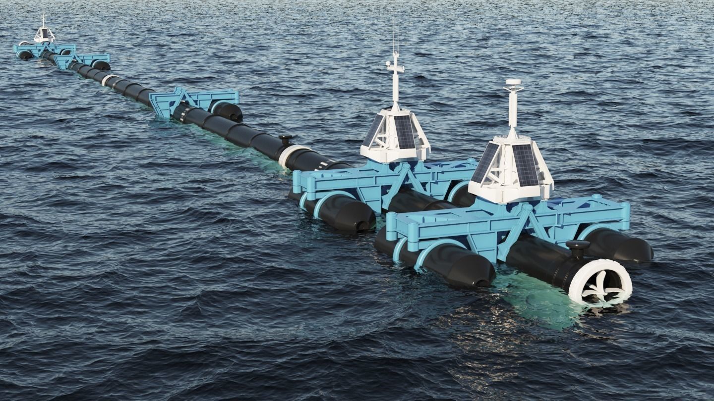 Ocean Cleanup System Project 3D model_20