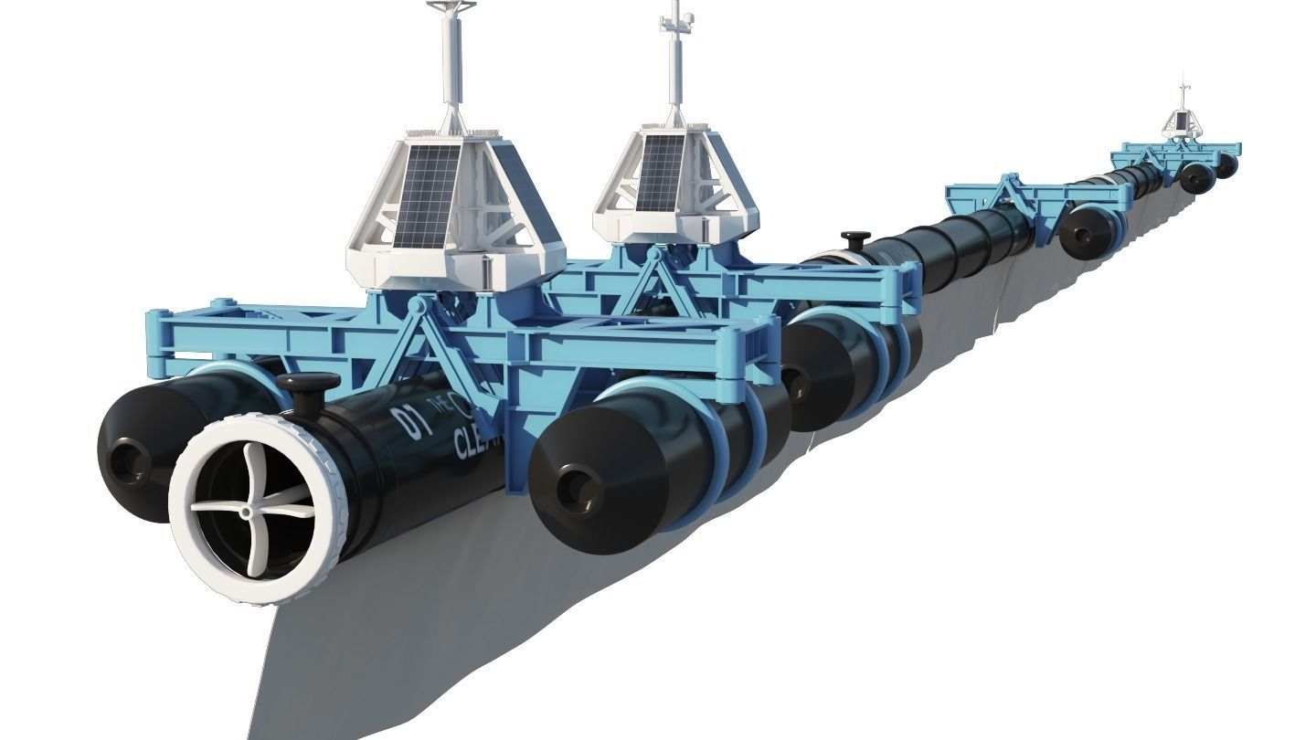 Ocean Cleanup System Project 3D model_23