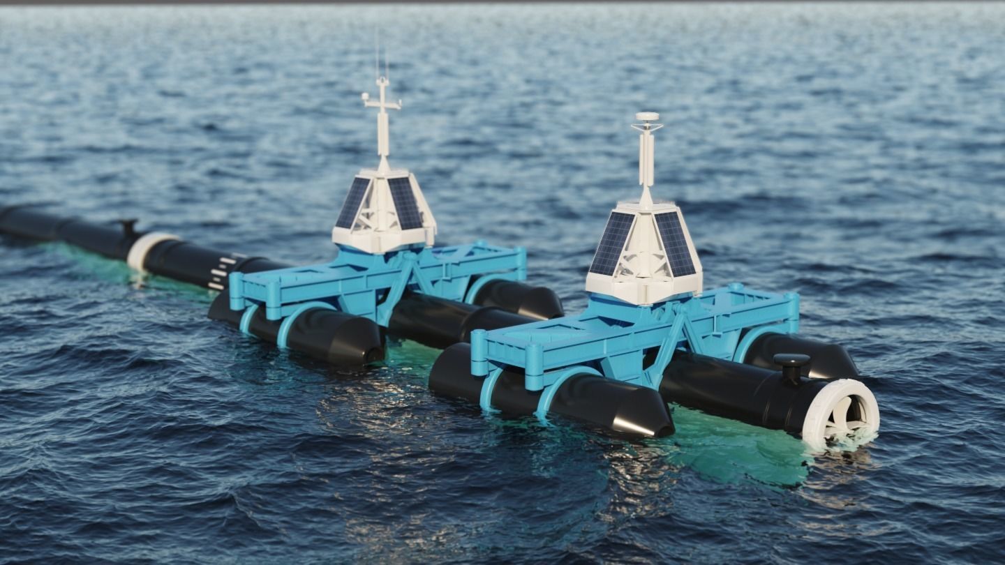 Ocean Cleanup System Project 3D model_7