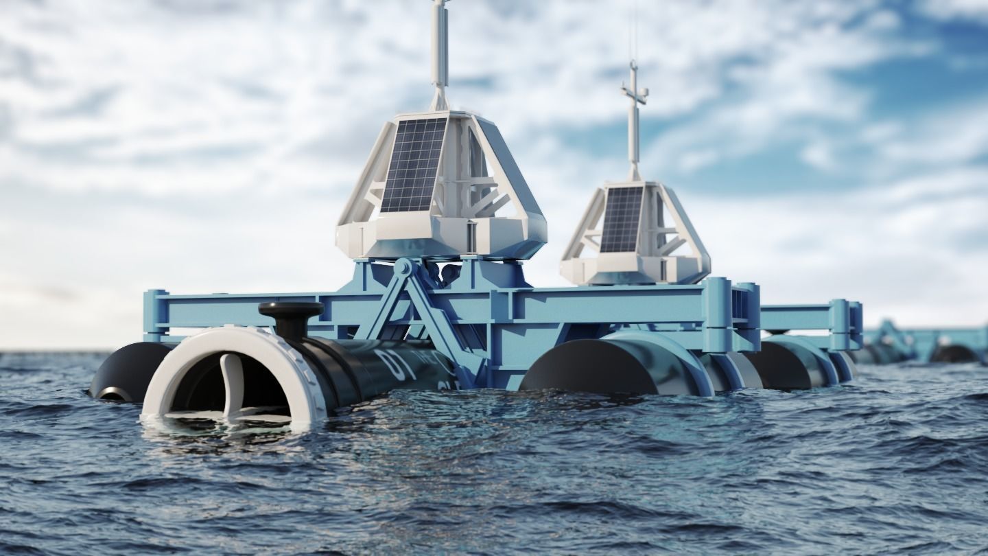 Ocean Cleanup System Project 3D model_4