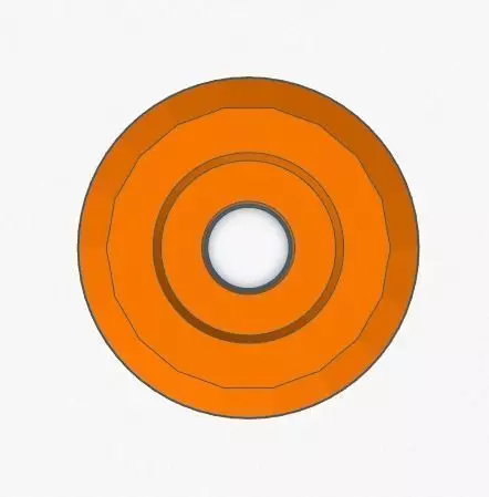 Anti Rocker Wheel 43mm 3D print model_0