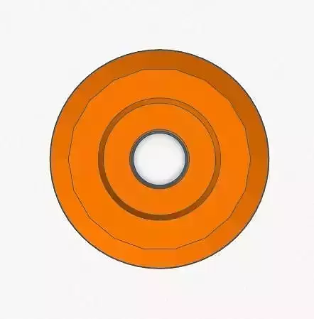 Anti Rocker Wheel 43mm 3D print model